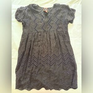 Johnny Was Black Embroidered Top